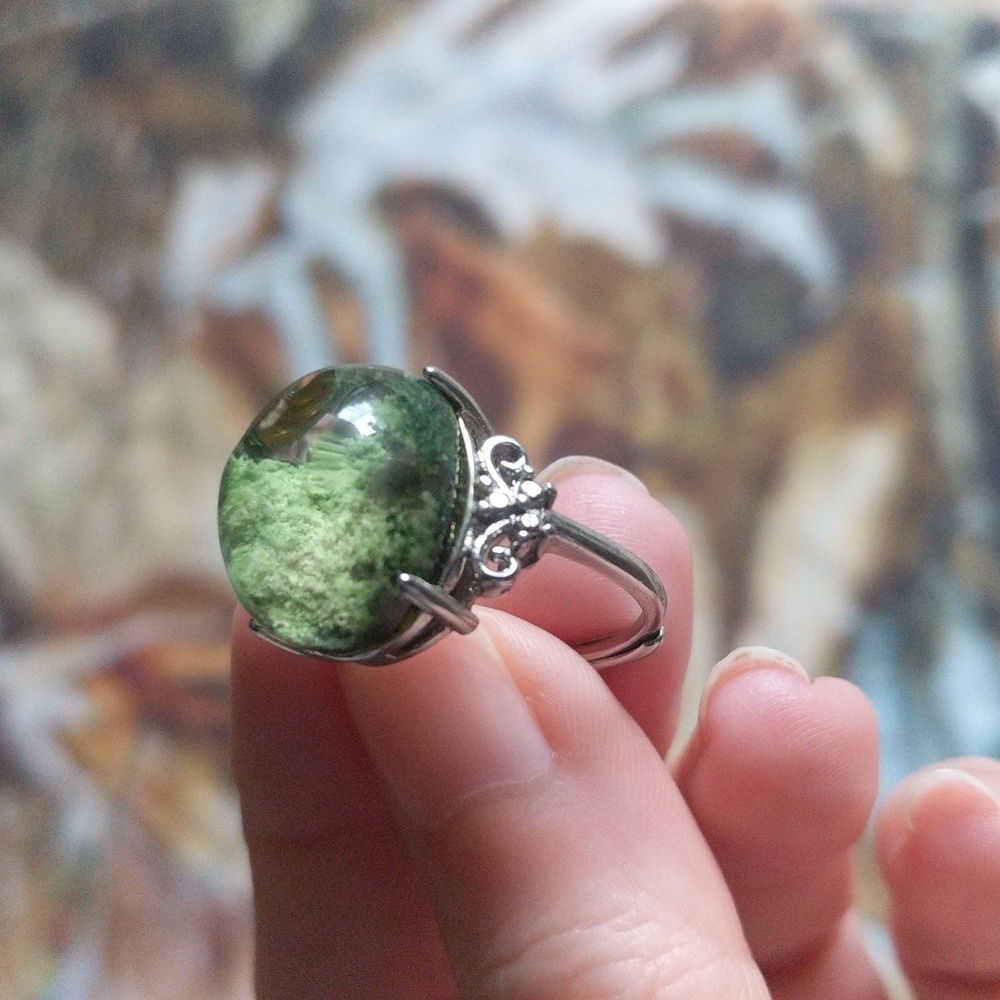 Sterling silver lodolite ring - Picture 4 of 5